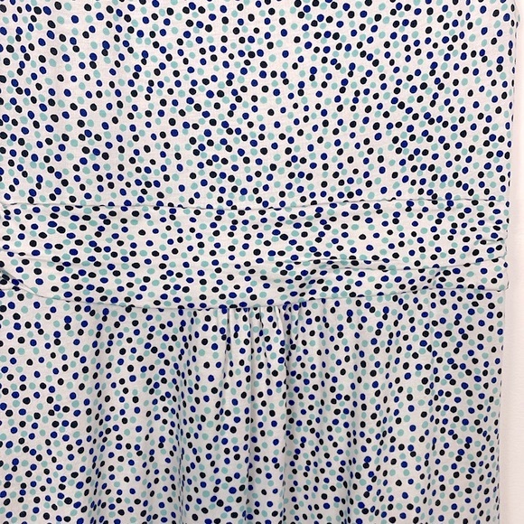 Boden Margot Jersey Knit Blue Polka Dot Midi Dress. Size 12L. - Picture 13 of 15